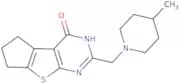 10-[(4-Methylpiperidin-1-yl)methyl]-7-thia-9,11-diazatricyclo[6.4.0.0,2,6]dodeca-1(8),2(6),9-trien…