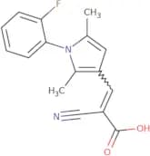 2-Cyano-3-[1-(2-fluorophenyl)-2,5-dimethyl-1H-pyrrol-3-yl]prop-2-enoic acid