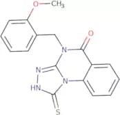 4-[(2-Methoxyphenyl)methyl]-1-sulfanyl-4H,5H-[1,2,4]triazolo[4,3-a]quinazolin-5-one