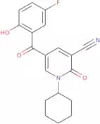 1-Cyclohexyl-5-(5-fluoro-2-hydroxybenzoyl)-2-oxo-1,2-dihydropyridine-3-carbonitrile