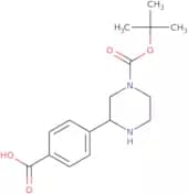 4-{4-[(tert-Butoxy)carbonyl]piperazin-2-yl}benzoic acid