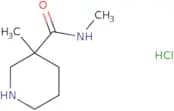 N,3-dimethyl-3-piperidinecarboxamide hydrochloride