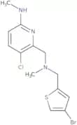 6-({[(4-Bromothiophen-2-yl)methyl](methyl)amino}methyl)-5-chloro-N-methylpyridin-2-amine