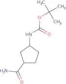 tert-Butyl N-(3-carbamoylcyclopentyl)carbamate