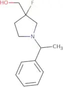 {3-Fluoro-1-[(1R)-1-phenylethyl]pyrrolidin-3-yl}methanol
