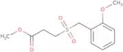 Methyl 3-[(2-methoxyphenyl)methanesulfonyl]propanoate