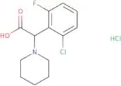 2-(2-Chloro-6-fluorophenyl)-2-(piperidin-1-yl)acetic acid hydrochloride