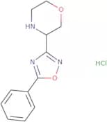 3-(5-Phenyl-1,2,4-oxadiazol-3-yl)morpholine hydrochloride
