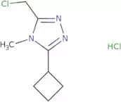3-(Chloromethyl)-5-cyclobutyl-4-methyl-4H-1,2,4-triazole hydrochloride