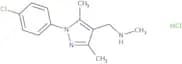 {[1-(4-Chlorophenyl)-3,5-dimethyl-1H-pyrazol-4-yl]methyl}(methyl)amine hydrochloride