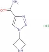 1-(Azetidin-3-yl)-1H-1,2,3-triazole-4-carboxamide hydrochloride