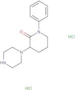 1-Phenyl-3-(piperazin-1-yl)piperidin-2-one dihydrochloride