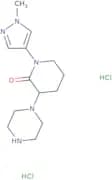 1-(1-Methyl-1H-pyrazol-4-yl)-3-(piperazin-1-yl)piperidin-2-one dihydrochloride