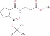 tert-Butyl 2-[(3-methoxy-3-oxopropyl)carbamoyl]pyrrolidine-1-carboxylate