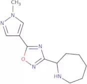 2-[5-(1-Methyl-1H-pyrazol-4-yl)-1,2,4-oxadiazol-3-yl]azepane
