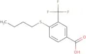 4-(Butylsulfanyl)-3-(trifluoromethyl)benzoic acid