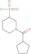 1-Cyclopentanecarbonylpiperidine-3-sulfonyl chloride