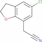 2-(5-Chloro-2,3-dihydro-1-benzofuran-7-yl)acetonitrile