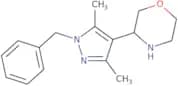 3-(1-Benzyl-3,5-dimethyl-1H-pyrazol-4-yl)morpholine