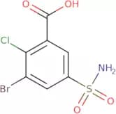 3-Bromo-2-chloro-5-sulfamoylbenzoic acid