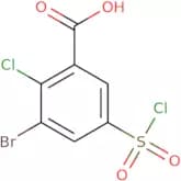 3-Bromo-2-chloro-5-(chlorosulfonyl)benzoic acid