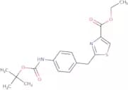 Ethyl 2-[(4-{[(tert-butoxy)carbonyl]amino}phenyl)methyl]-1,3-thiazole-4-carboxylate