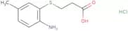 3-[(2-Amino-5-methylphenyl)sulfanyl]propanoic acid hydrochloride