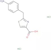 2-[(4-Aminophenyl)methyl]-1,3-thiazole-4-carboxylic acid dihydrochloride