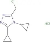 3-(Chloromethyl)-4,5-dicyclopropyl-4H-1,2,4-triazole hydrochloride