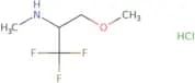 Methyl(1,1,1-trifluoro-3-methoxypropan-2-yl)amine hydrochloride