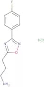 3-[3-(4-Fluorophenyl)-1,2,4-oxadiazol-5-yl]propan-1-amine hydrochloride