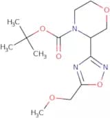 tert-Butyl 3-[5-(methoxymethyl)-1,2,4-oxadiazol-3-yl]morpholine-4-carboxylate