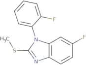 6-Fluoro-1-(2-fluorophenyl)-2-(methylsulfanyl)-1H-1,3-benzodiazole