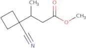 Methyl 3-(1-cyanocyclobutyl)butanoate