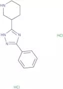 3-(3-Phenyl-1H-1,2,4-triazol-5-yl)piperidine dihydrochloride