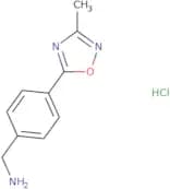 [4-(3-Methyl-1,2,4-oxadiazol-5-yl)phenyl]methanamine hydrochloride