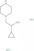 1-Cyclopropyl-2-(piperazin-1-yl)ethan-1-ol dihydrochloride