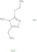 [5-(Ethylsulfanyl)-4-methyl-4H-1,2,4-triazol-3-yl]methanamine dihydrochloride