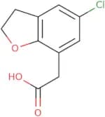 2-(5-Chloro-2,3-dihydro-1-benzofuran-7-yl)acetic acid
