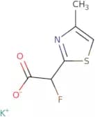 Potassium 2-fluoro-2-(4-methyl-1,3-thiazol-2-yl)acetate
