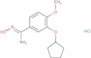 3-(Cyclopentyloxy)-N'-hydroxy-4-methoxybenzene-1-carboximidamide hydrochloride