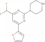 4-(Difluoromethyl)-6-(furan-2-yl)-2-(piperazin-1-yl)pyrimidine