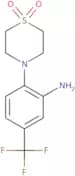 4-[2-Amino-4-(trifluoromethyl)phenyl]-1λ⁶-thiomorpholine-1,1-dione