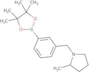 2-Methyl-1-{[3-(tetramethyl-1,3,2-dioxaborolan-2-yl)phenyl]methyl}pyrrolidine
