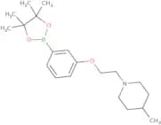 4-Methyl-1-{2-[3-(tetramethyl-1,3,2-dioxaborolan-2-yl)phenoxy]ethyl}piperidine