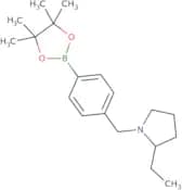 2-Ethyl-1-{[4-(tetramethyl-1,3,2-dioxaborolan-2-yl)phenyl]methyl}pyrrolidine