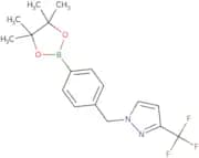 1-{[4-(Tetramethyl-1,3,2-dioxaborolan-2-yl)phenyl]methyl}-3-(trifluoromethyl)-1H-pyrazole