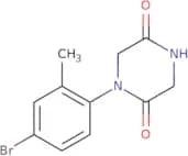 1-(4-Bromo-2-methylphenyl)piperazine-2,5-dione