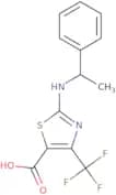 2-[(1-Phenylethyl)amino]-4-(trifluoromethyl)-1,3-thiazole-5-carboxylic acid