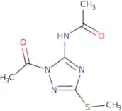 N-[1-Acetyl-3-(methylsulfanyl)-1H-1,2,4-triazol-5-yl]acetamide